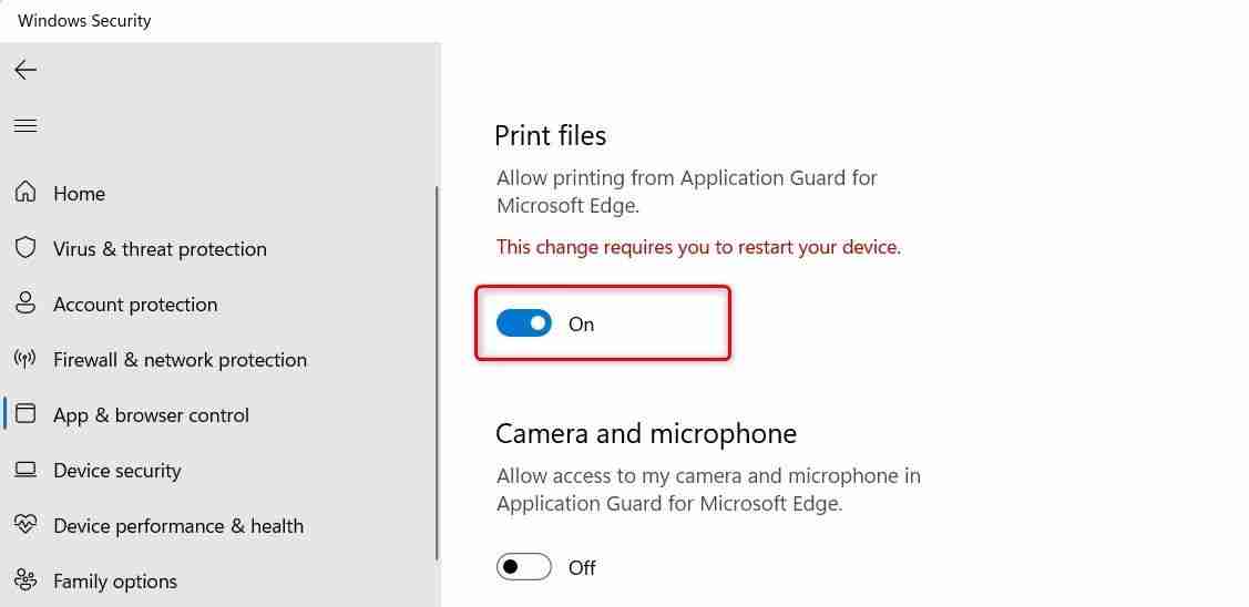 2024年如何在Windows 11 Application Guard for Edge中启用打印