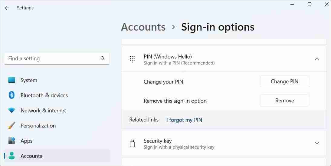2024年如何在Windows中更改帐户PIN