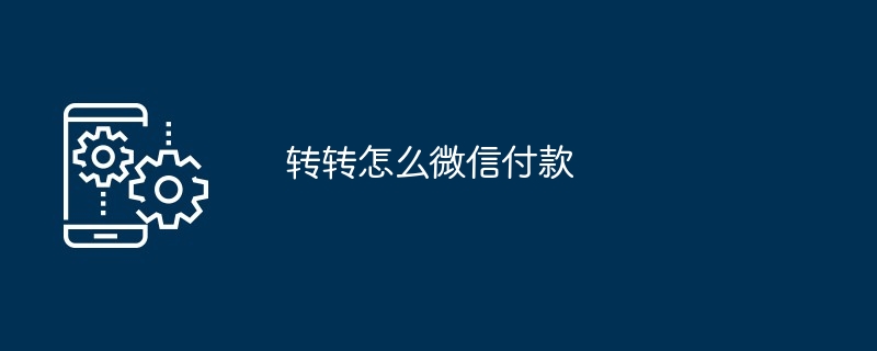 2024年转转怎么微信付款