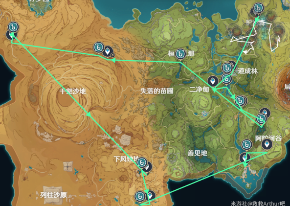 2024年《原神》提瓦特钓鱼路线一览